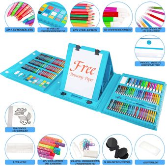 ARTIME™ KIT DE ARTE PARA NIÑOS DE 208 PIEZAS – Encuentralo Colombia