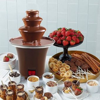 Maquina De Chocolate Fondue Fuente Electrico Para Cocinar Dulce Hogar Y  Fiesta