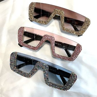 Gafas cuadradas de lujo para el sol diseñadores de marcasmujer 