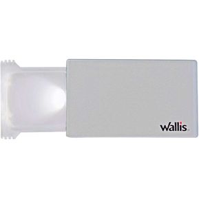 Lupa de bolsillo tipo tarjeta luz LED aumento de 2x