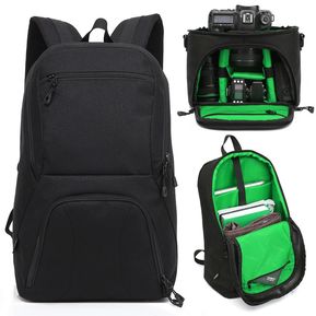 Huwang 2 En 1 Impermeable Anti - Theft Outdoor Adaptador Hombros Mochila + Shockproof Camera Case Bag (Green)
