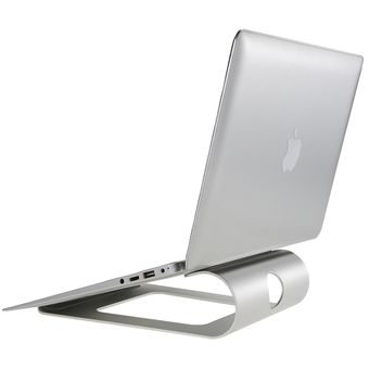 Soporte de aluminio para laptop con refrigerador