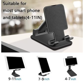 GENERICO Soporte De Mesa Plegable Para Smarphone Tablet Celulares