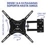 Soporte Base TV Giratoria 14 A 55 Pulgadas. Soporta Hasta 50 Kg, LED
