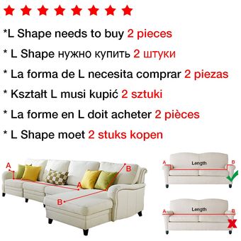 Funda sofa elastica para sofá para sala de estar de Color sólido fundas sofas elasticadas chaise lounge con esquina,funda de sección en forma de L,asiento 1234 plaza cubre sofa #Green-1PC 