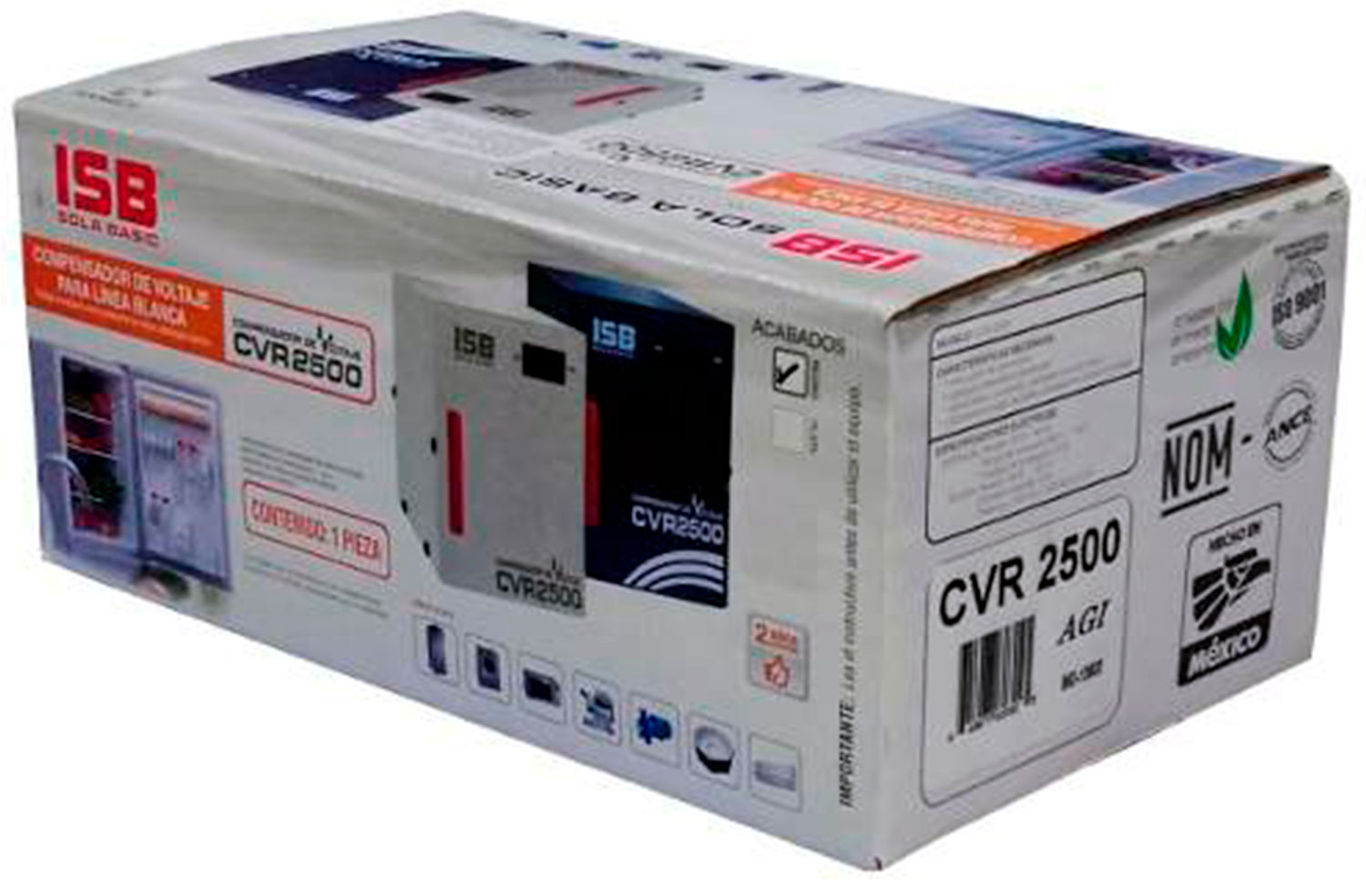 Regulador Sola Basic Compensador Voltaje CVR2500 de 1500 Watts