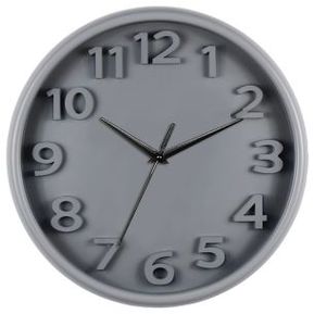 Reloj de Pared Color Gris 26 cm