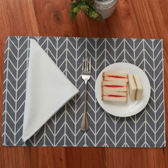 Tela de lino y algodón para mesa decoración de boda antiincrustante para el hogar impermeable plegable posavasos de estilo Multi patrón 