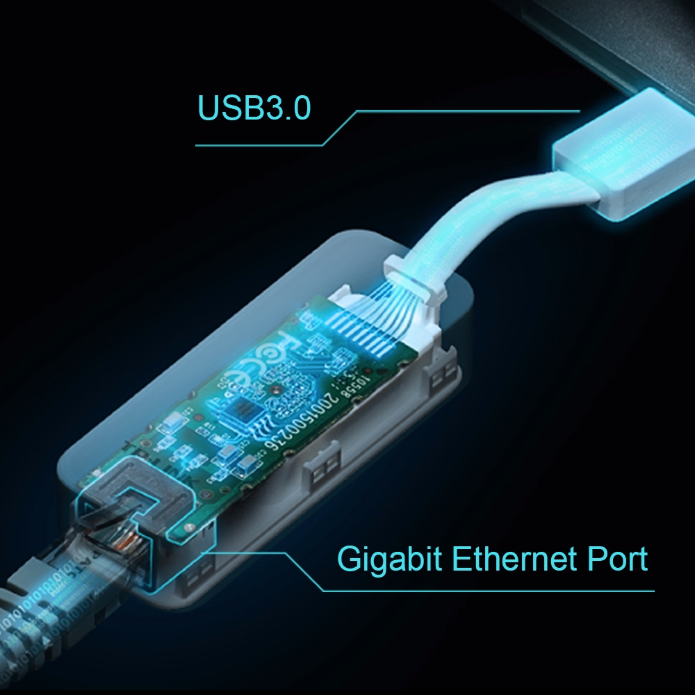 Convertidor Adaptador De Red Tp-Link UE300 USB 3.0 a Ethernet Gigabit