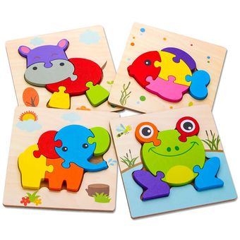 4pcs juguetes de regalo de madera para niños pequeños para niños y niñas juguetes educativos 