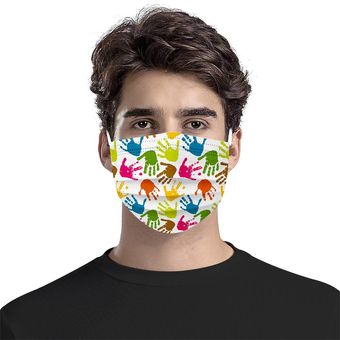 Máscara de adultos desechables Efectivo Efectivo Spunlaced Tela no tejida Halo Dyeing Máscara 