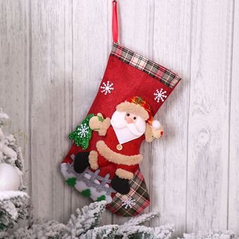 Bolsas de regalo para Navidad Navidad Bolsa de caramelo Colgando Adorno de árbol de Navidad 