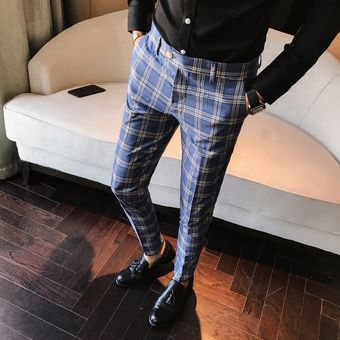 Xposed Pantalones de Tweed clásicos de los Hombres 1920s Herringbone Tasado en Forma Ajustado Traje de Ajuste Pantalones de Vestir 
