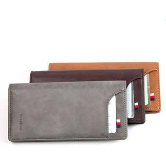 007 Monedero largo de hombres monedero retro hombres billetera negocio gran capacidad 