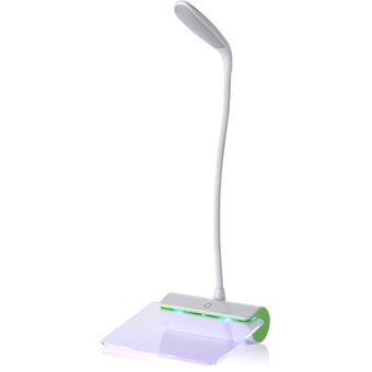 Lámpara LED de mesa con protección ocular  lámpara de escritorio recargable vía USB  con interruptor táctil  luz de lectura  luz de mensaje  atenuación de 3 modos 