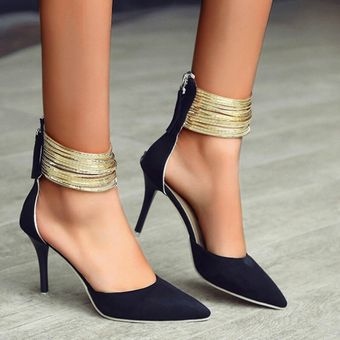 Sandalias de mujer y tobillo con punta y punta con diseño sandalias 