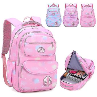 Purple Girls' school bags 8-13 years old primary school students 3-6 grade youth fashion campus 