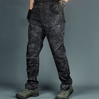 Pantalones de camuflaje tácticos para hombre y mujer,pantalón clásico militar con múltiples bolsillos para senderismo al aire libre #IX Black Pantalones de camuflaje tácticos para hombre y mujer,pantalón clásico militar con múltiples bolsillos para senderismo al aire libre #IX Black