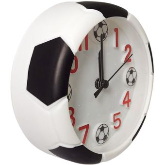 Reloj Despertador Analógico De Mesa Diseño Balón Futbol