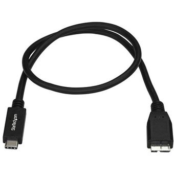 Cable USB A a USB C Startech USB2AC2M USB C USB A Negro