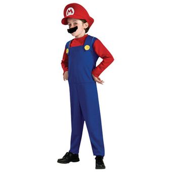 Niño Chico Chica De Super Mario Luigi Fancy Dress Costume Childrens conjunto traje fiesta 
