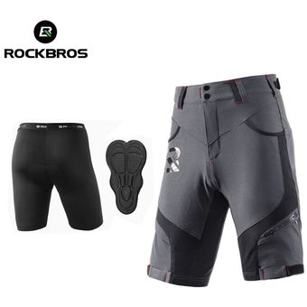 acolchados y hol ROCKBROS-pantalones cortos de ciclismo para hombre 