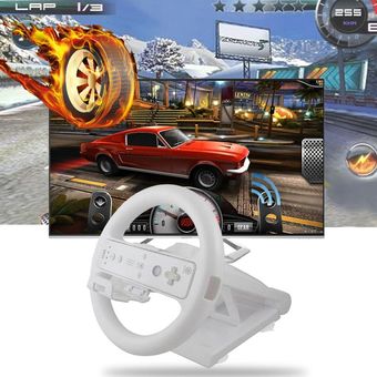 Racing Juego de dirección de la rueda compite con las ruedas asa de agarre para Wii Mario Kart 