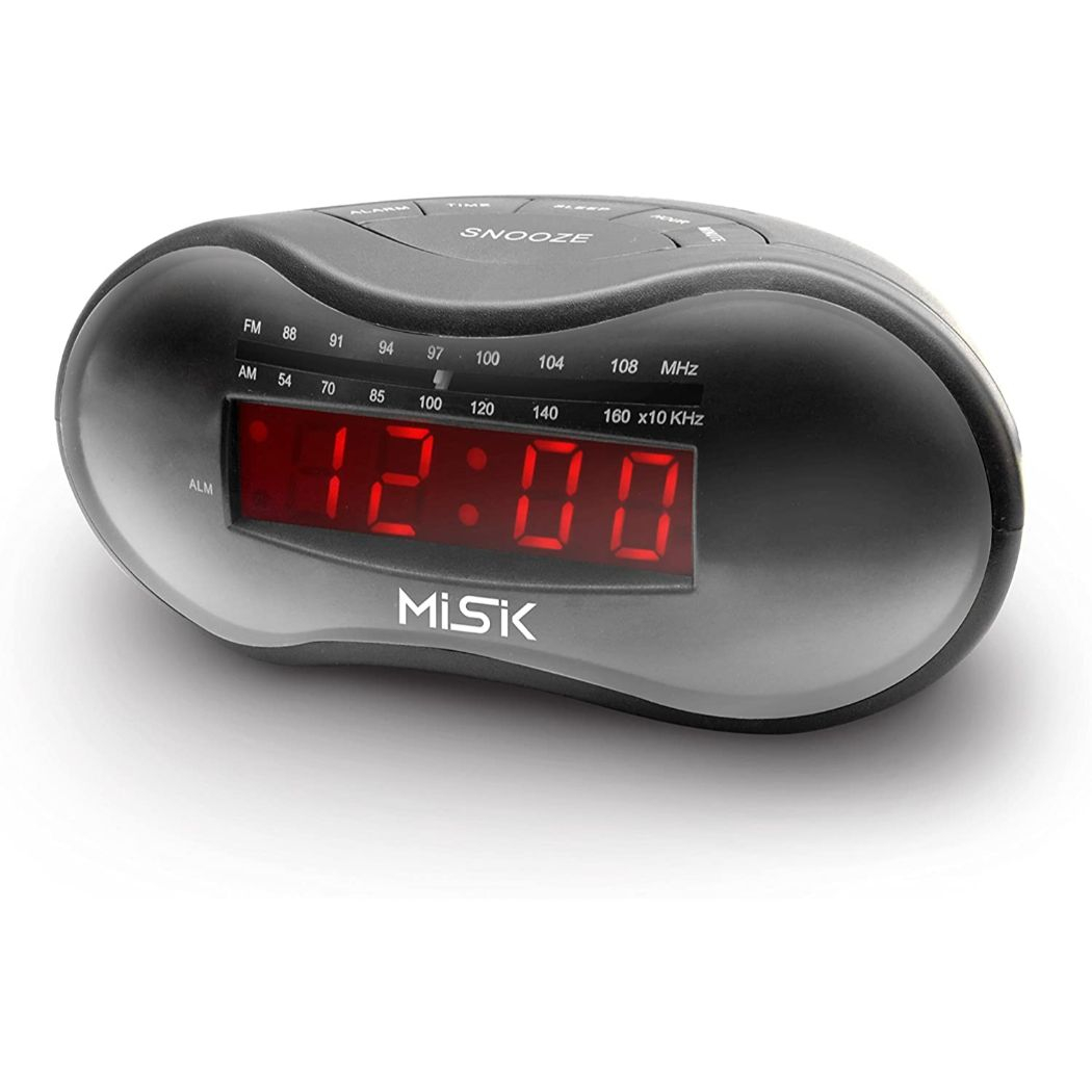 Radio Reloj Despertador Misik MR411 NegroAM-FMAuxiliar