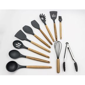 Queen Sense Set Utensilios Cocina Silicon 12 Piezas Comida