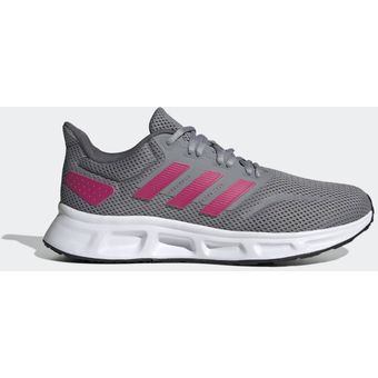 Adidas mujer hotsell gris y rosa