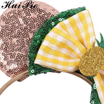 Ratón Oreja Annaelsa Cabello Rosa Golden Festival Diy Tocado 
