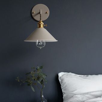 Lámpara de pared de hierro moderna y sencilla iluminación LED para dec 