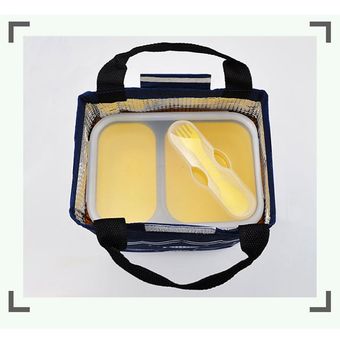 Portátil bolsa de almuerzo con aislamiento térmico Alimentos Picnic bolsa de los bolsos de mano bolso más fresco 