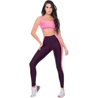 LEGGINS DEPORTIVO MUJER EN TELA JACQUARD BRILLANTE TALLA ÚNICA