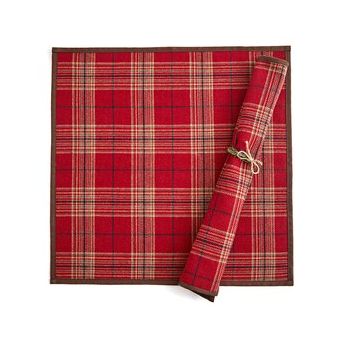 La Escocia rojo cuadros vichy grandes tela boda toalla de té lugar mat servilletas 45x45cm 1pc adornos navideños para el hogar 