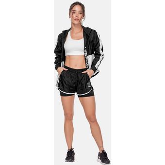 SHORT DEPORTIVO MUJER TELA SEMI IMPERMEABLE INCLUYE SHORT