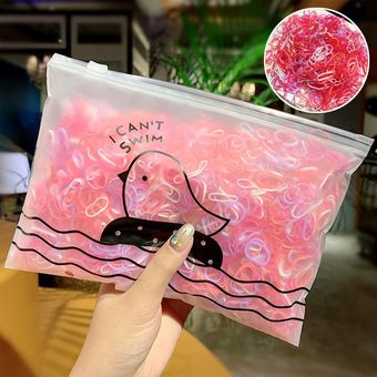 Los niños Niños Accesorios para el pelo 10002000 unidsbolsa elástico colorido bandas para el cabello niñas Cola de Caballo titular de bandas de goma para el cabello o Scrunchie 