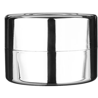 Espejo plástico 5.6 4cm Anillo giratorio Caja de anillo-Plata regula 