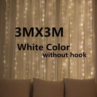3m LED lámpara cortina guirnalda cadena de luces control remoto USB hada cortina luz DIY 