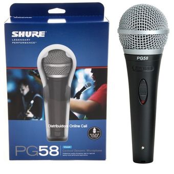 Shure - Micrófono Shure Pg58 Alámbrico Promoción 3 Microfonos X 1