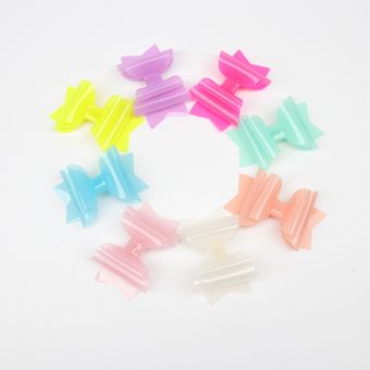 horquillas sólidas Lazos de gelatina impermeables para niña 4 \ con Clips nudo brillante tocados para niños para piscinalazos de natación 