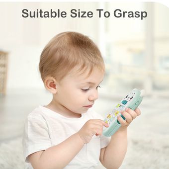 juguetes educativos multifuncionales para bebé iluminación música relajante Educación Temprana Juguetes de teléfono móvil con sonido para bebé 