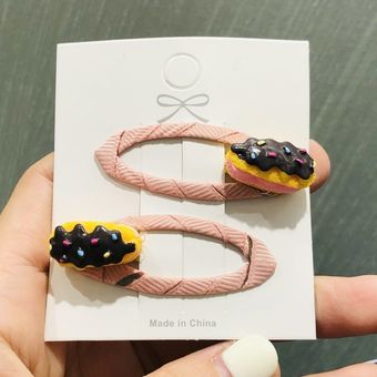2 unidsset tarta con forma de rosca pata accesorios para el pelo de Niños de bandas de goma gomas de Pelo elástico bandas de chicas diadema decoración lazos 