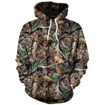 Spring And Autumn Maple Leaves Camouflage 3D Hoodies Men Women Outdoor Fishing Camping Hunting Clothing Unisex Hooded Coats Tops（#DWSL-3017） 