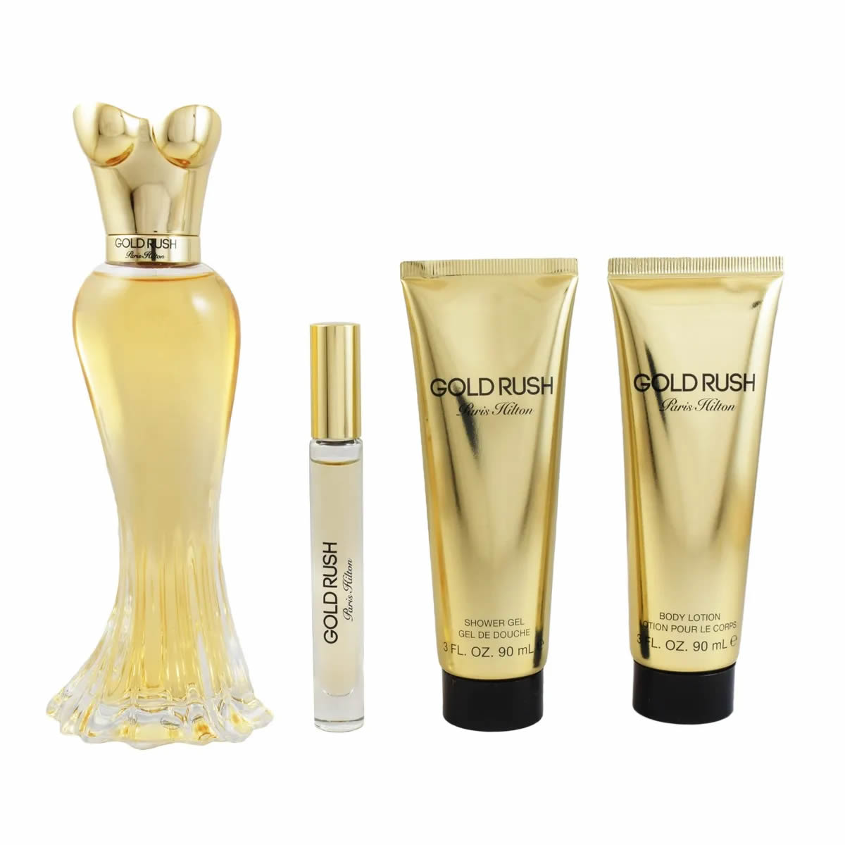 Perfume Para Dama Paris Hilton GOLD RUSH KIT EDP 100 Ml.