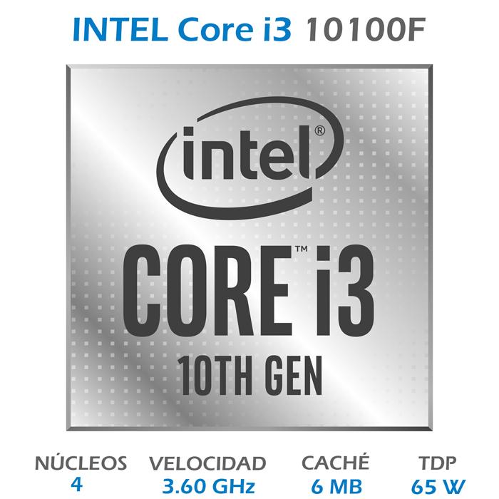 Procesador INTEL Core I3 10100F 3.6 GHz 4 Core 1200 BX8070110100F