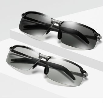 Smart Discoloration Polarized Sunglasses For Men Day Night 