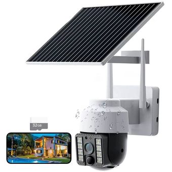 camara IP solar 3G 4G exterior placa solar bateria tarjeta SD