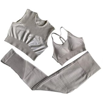 Conjunto de Yoga sin costuras para mujer mallas de Fitness para gimnasio ca 