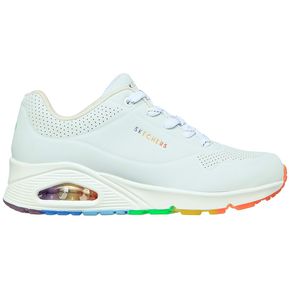 Tenis Skechers Uno - Rainbow Peaks Color Blanco - Multicolor para Mujer